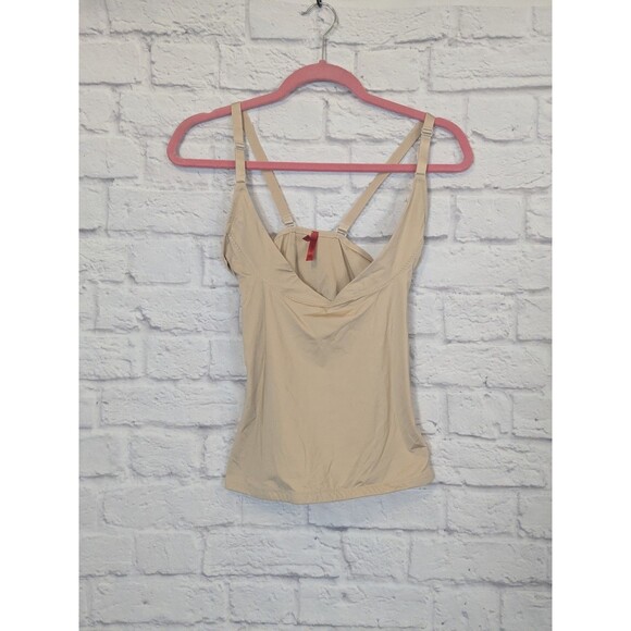 Spanx Slimplicity Open Bust Cami Tank Womens Sz XL Nude Super Slimming Shapewear - Picture 1 of 4